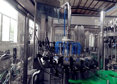 PLC Control Fruit Juice Filling Machine For Beverage Factory SUS304 Silvery White